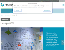 Tablet Screenshot of hexagon-cci.com
